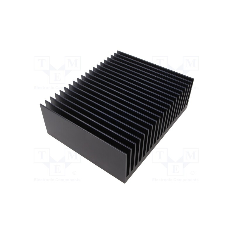 1 pcs x SEIFERT ELECTRONIC - KL-249/200/SW - Heatsink: extruded, grilled, black, L: 200mm, W: 250mm, H: 83mm