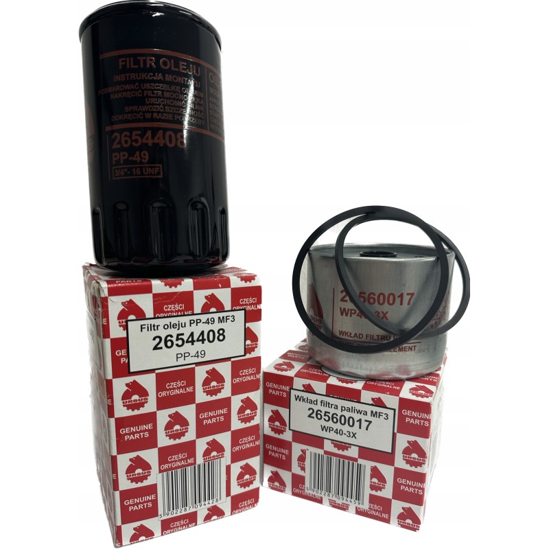 Mf 255 ursus 2812 3512 filter set original pl