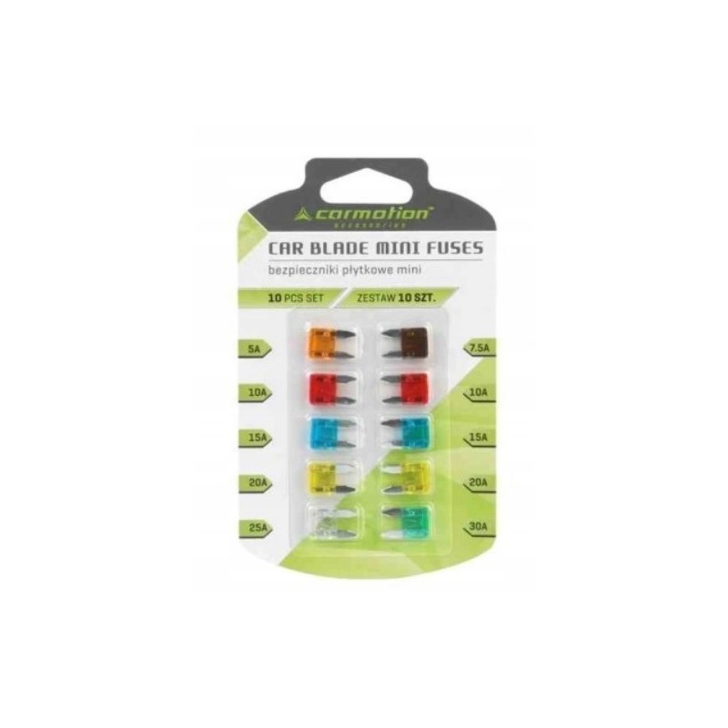 Mini blade fuses, 10 pcs