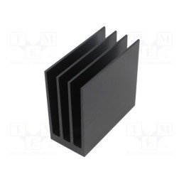 1 pcs x FISCHER ELEKTRONIK - SK 654 75 SA - Heatsink: extruded, grilled, black, L: 75mm, W: 35mm, H: 70mm, 5.4K/W