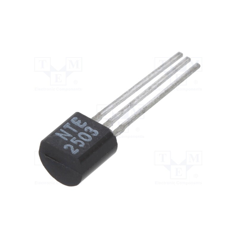1 pcs x NTE Electronics - NTE2503 - Transistor: NPN, bipolar, 25V, 0.7A, 0.6W, TO92