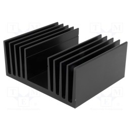 1 pcs x FISCHER ELEKTRONIK - SK 57 100 SA - Heatsink: extruded, grilled, black, L: 100mm, W: 120mm, H: 50mm, screw