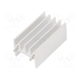 1 pcs x OHMITE - WV-T220-101E - Heatsink: extruded, TO220, natural, L: 16mm, W: 18.3mm, H: 32mm, raw