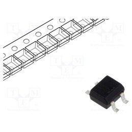 5 pcs x PanJit Semiconductor - B10S_R2_00001 - Bridge rectifier: single-phase, Urmax: 1kV, If: 0.8A, Ifsm: 35A, MDI