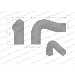 Lower radiator pipe 3582909m1 Warynski