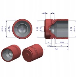 Lifting piston mf3 235 255 original ursus