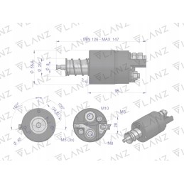Starter switch with reducer mf4 massey fer