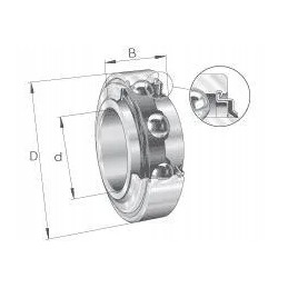 Ball bearing usually 13x40x18 3 mm ina fag