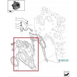 Oil pump new holland case steyr 2830913