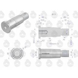 Power steering cylinder pin 88578012 c 385 ursus