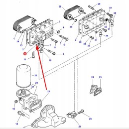 3641287m1 oil filter housing gasket