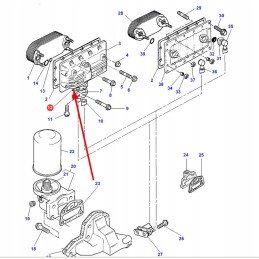 3641287m1 oil filter housing gasket