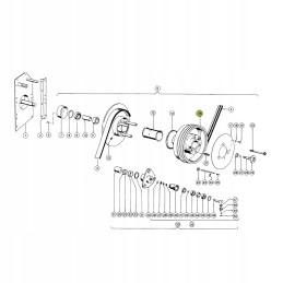 Teflon sleeve with Claas wheels 008550 0 original