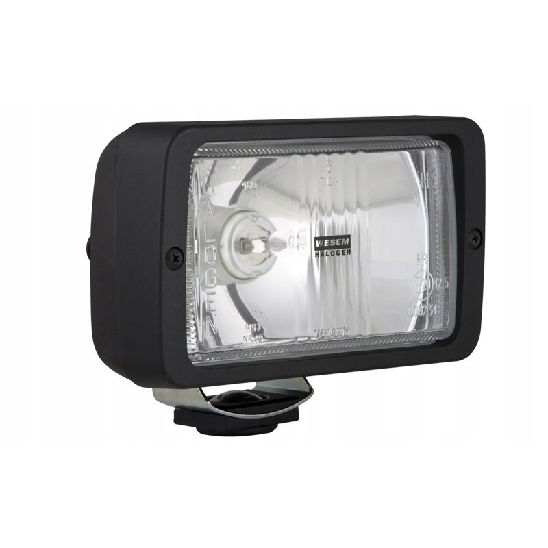 Halogen road headlight, white, universal