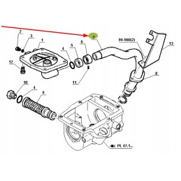Ct6005028511 hydraulic hose, pto clutch