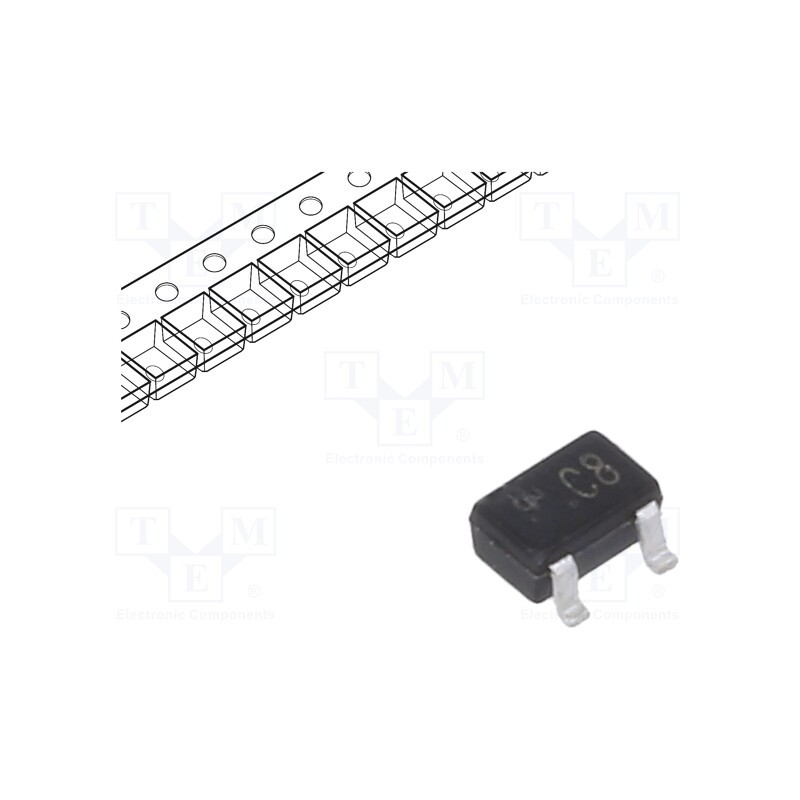 20 pcs x DIOTEC SEMICONDUCTOR - MMDT5212W - Transistor: NPN, bipolar, BRT, 50V, 0.1A, 200mW, SOT323, R1: 22kΩ