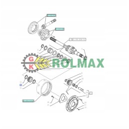 5145501 hub reduction wheel new holland case original
