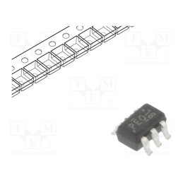 3 pcs x VISHAY - SI1902CDL-T1-GE3 - Transistor: N-MOSFET x2, unipolar, 20V, 0.9A, 0.27W, SC70