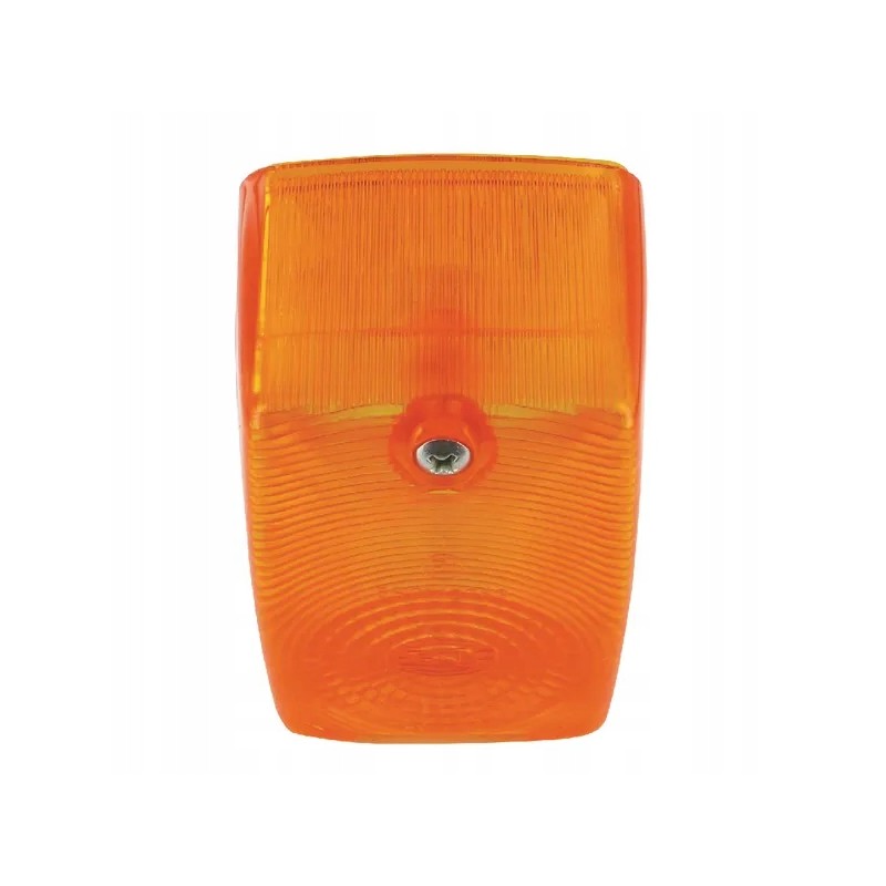 Orange rectangular hella lamp shade