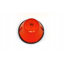 Orange, round, high turn signal lamp