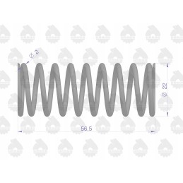 Inner valve spring 950507 Zetor C360 Ursus