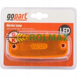 LED side marker lamp, orange, 12 24v l go