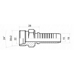 Target forging dn19 1 2sn m30x2 x10 hydrolider