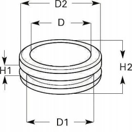 Grommet rubber 29x37x44x2 9gt999001291 hella