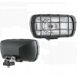 Halogen road headlight with grille and HP bulb