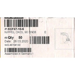 Parker kcf47 10 5 elbow for connecting a 8 mm hose