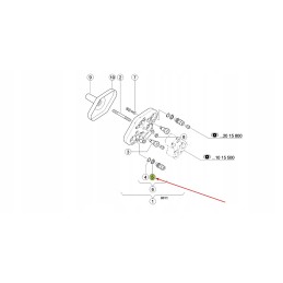 689221 0 nut m30 x 1 with seger