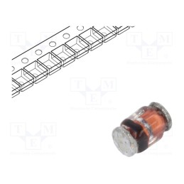 25 pcs x VISHAY - BZM55C30-TR - Diode: Zener, 0.5W, 30V, SMD, , MicroMELF, single diode