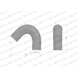 Radiator hose 747944m91 Warynski