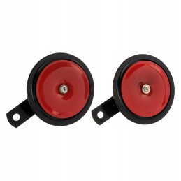 Horn, sound signal 12v, set of 2 pieces, diameter 90mm