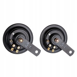 Horn, sound signal 12v, set of 2 pieces, diameter 90mm