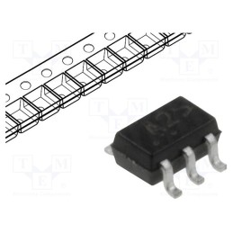 25 pcs x ONSEMI - MBT3906DW1T1G - Transistor: PNP x2, bipolar, 40V, 0.2A, 0.15W, SC70-6,SC88,SOT363