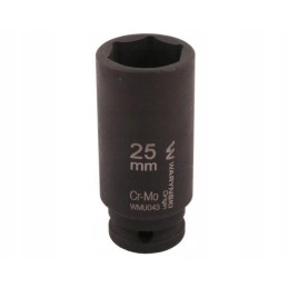 Long hexagonal impact socket 1 2 25 mm