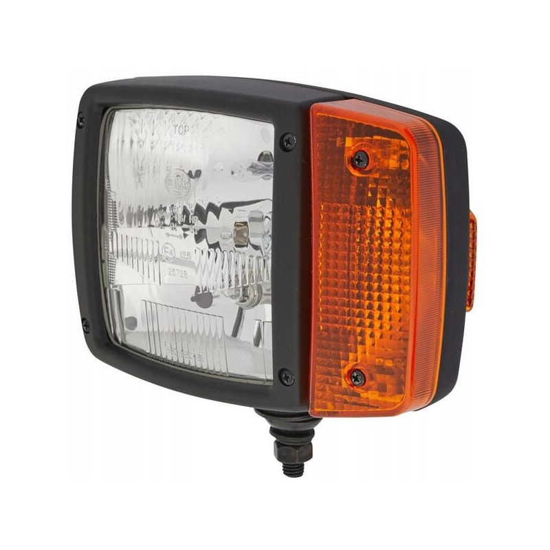 Halogen headlight, left, rectangular, 12v, unpleasant