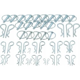 Universal set of cotter pins and pins, 50 pcs