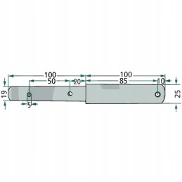 Upper connector pin cat 1 2 fi 19 25mm l 200m