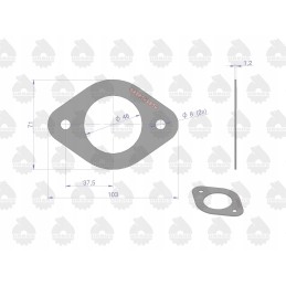 Exhaust pipe tip gasket c330 ursus