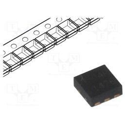 1 pcs x SEMTECH - RCLAMP0504PA.TCT - Diode: diode arrays, 6V, 6A, 150W, unidirectional, SLP1616P6, Ch: 4