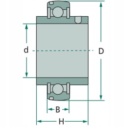 Self-aligning bearing 72 35 mm 56207 uc207
