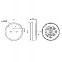 Rear lamp ft 112 led fristom reversing