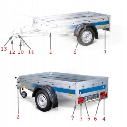 Rear lamp ft 112 led fristom reversing