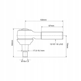 Tie rod end ball joint mf