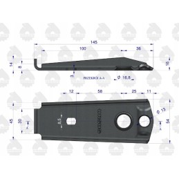 Clutch and step lever ursus c 330 360 360 3p