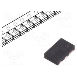 1 pcs x SEMTECH - RCLAMP0542T.TCT - Diode: diode arrays, 8V, 5A, 75W, unidirectional, SLP1610P4, Ch: 2