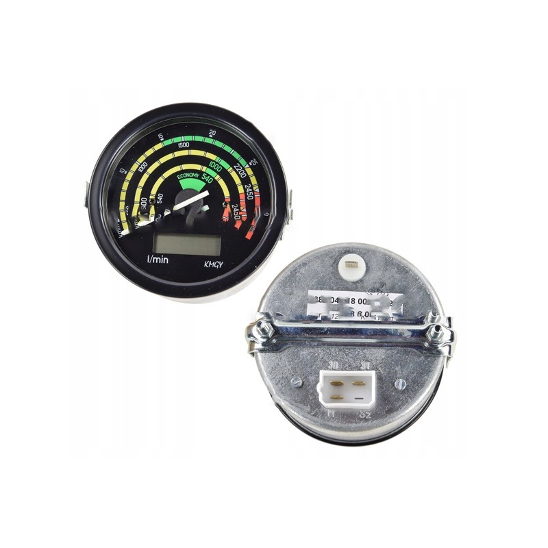 Tractor hour counter 25 km h 3 pin 12v with