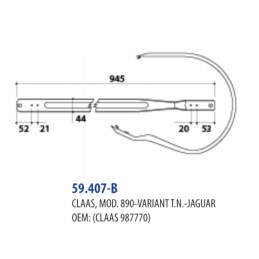 Claas 890 jaguar baler pick-up cover 987770